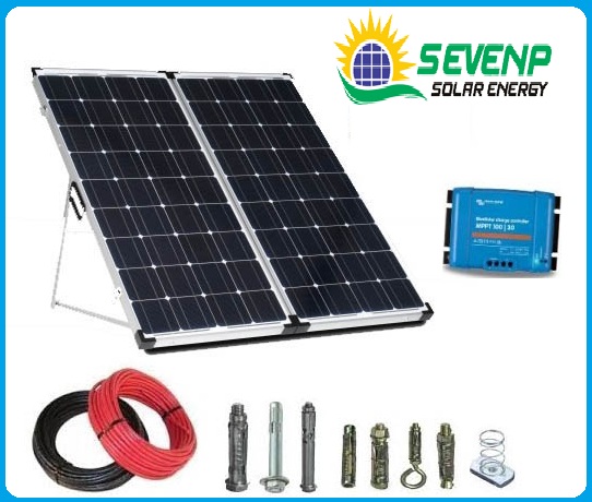 24V 600 Watt Solar panel, 24V/20 Amp Solar Charge Controller, Gi Structure, 15Mtr. Dc 4mm wire