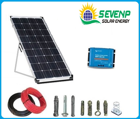 12V 300 Watt Solar panel, 12V/20 Amp Solar Charge Controller, Gi Structure, 15Mtr. Dc 4mm wire